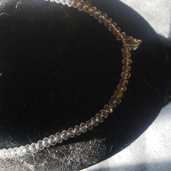 Natural quartz and citrine choker handmade - Picture 6 of 8
